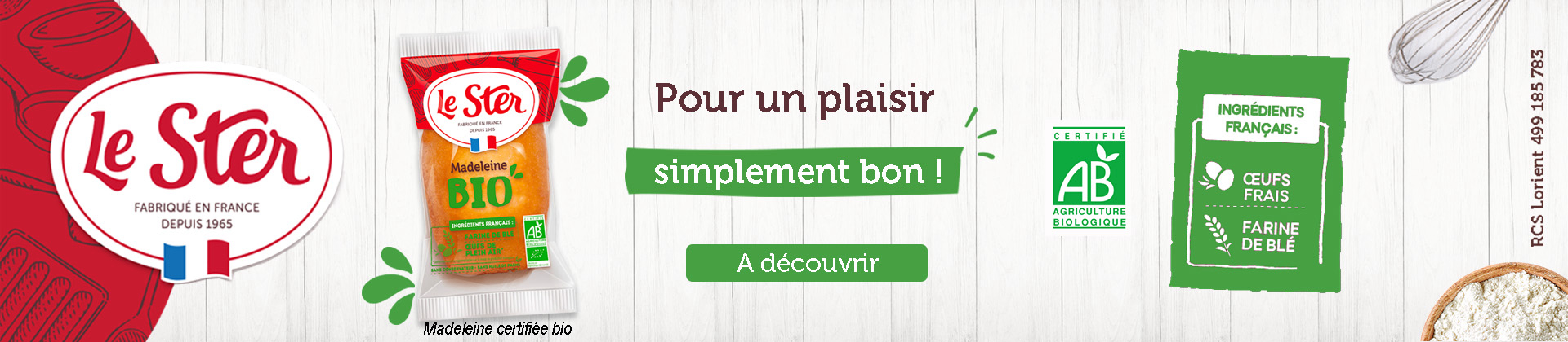 Bannière Madeleine Coquille Bio