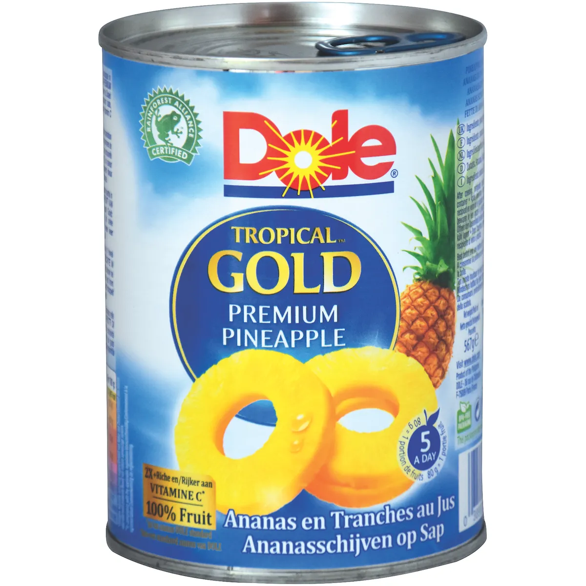 ANANAS 10 TRANCHES ENT. TROPICAL GOLD AU JUS - BTE OF 3/4 - 570G