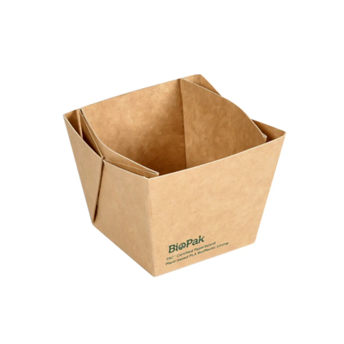 BOITE VIKING CUBE MINI 250ML 75X75X60MM CARTON/PLA MARRON - CARTON DE 300
