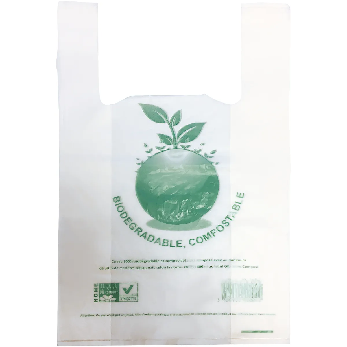 SAC BRETELLE BIO TRANSPARENT 26X12X45CM  C1000