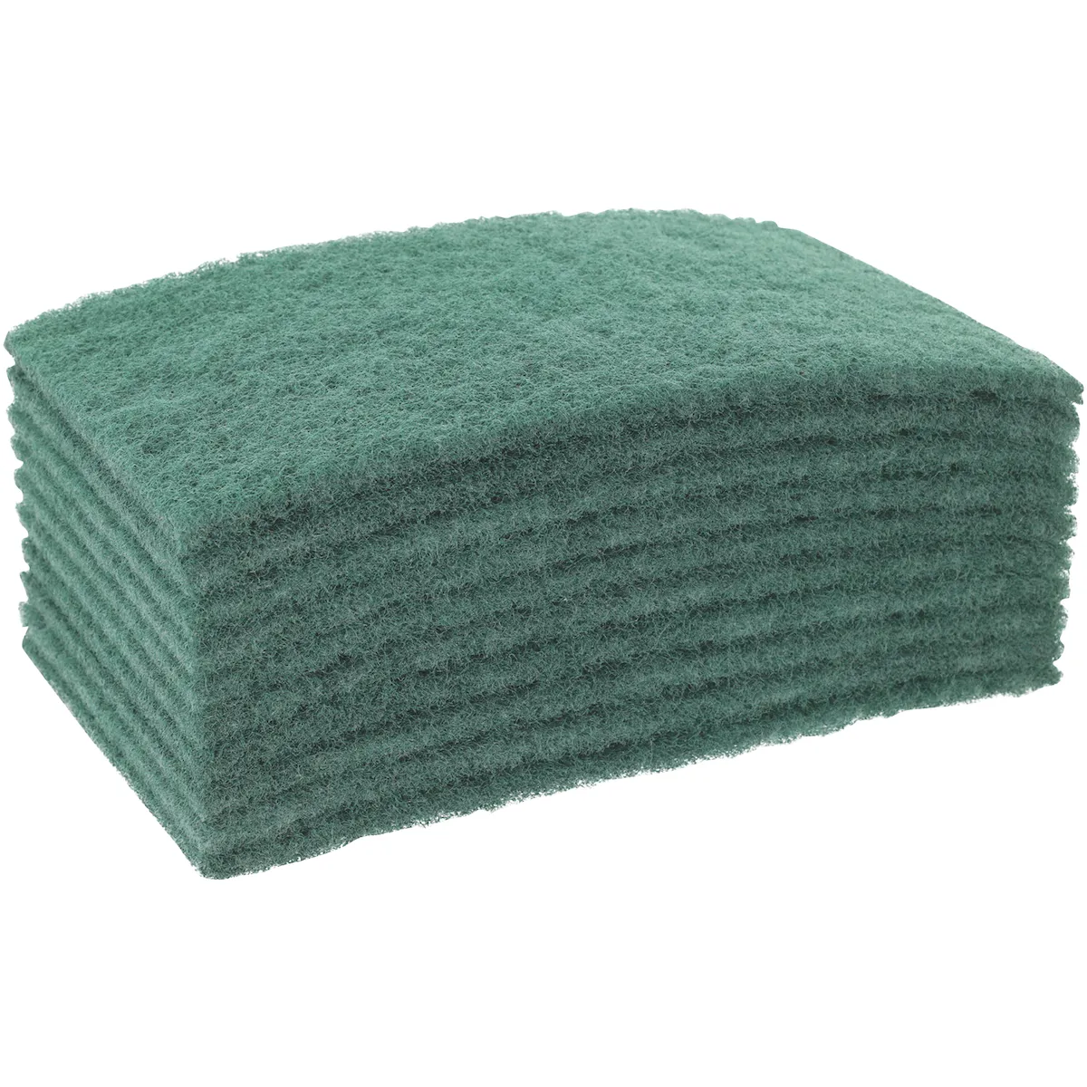 TAMPON ABRASIF VERT 22,5X14CM - PAQUET DE 10