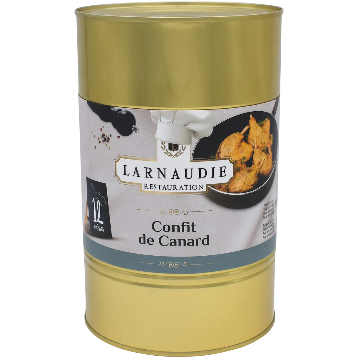 CONFIT DE CANARD 12 CUISSES BOITE 5/1