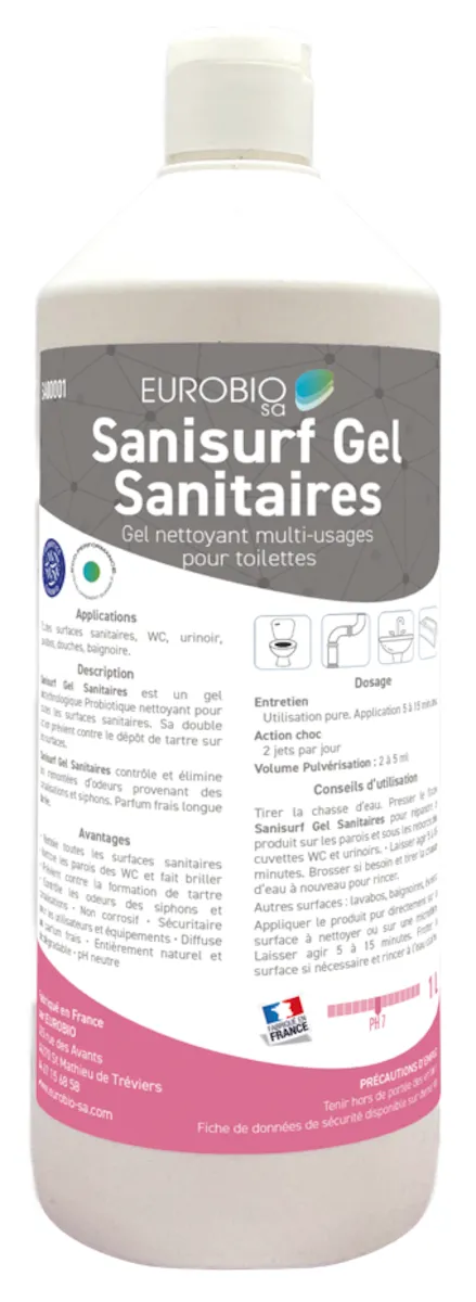 GEL NETTOYANT MULTI SURFACES SANITAIRES PROBIOTIQUE - BOUILOTTE 1L