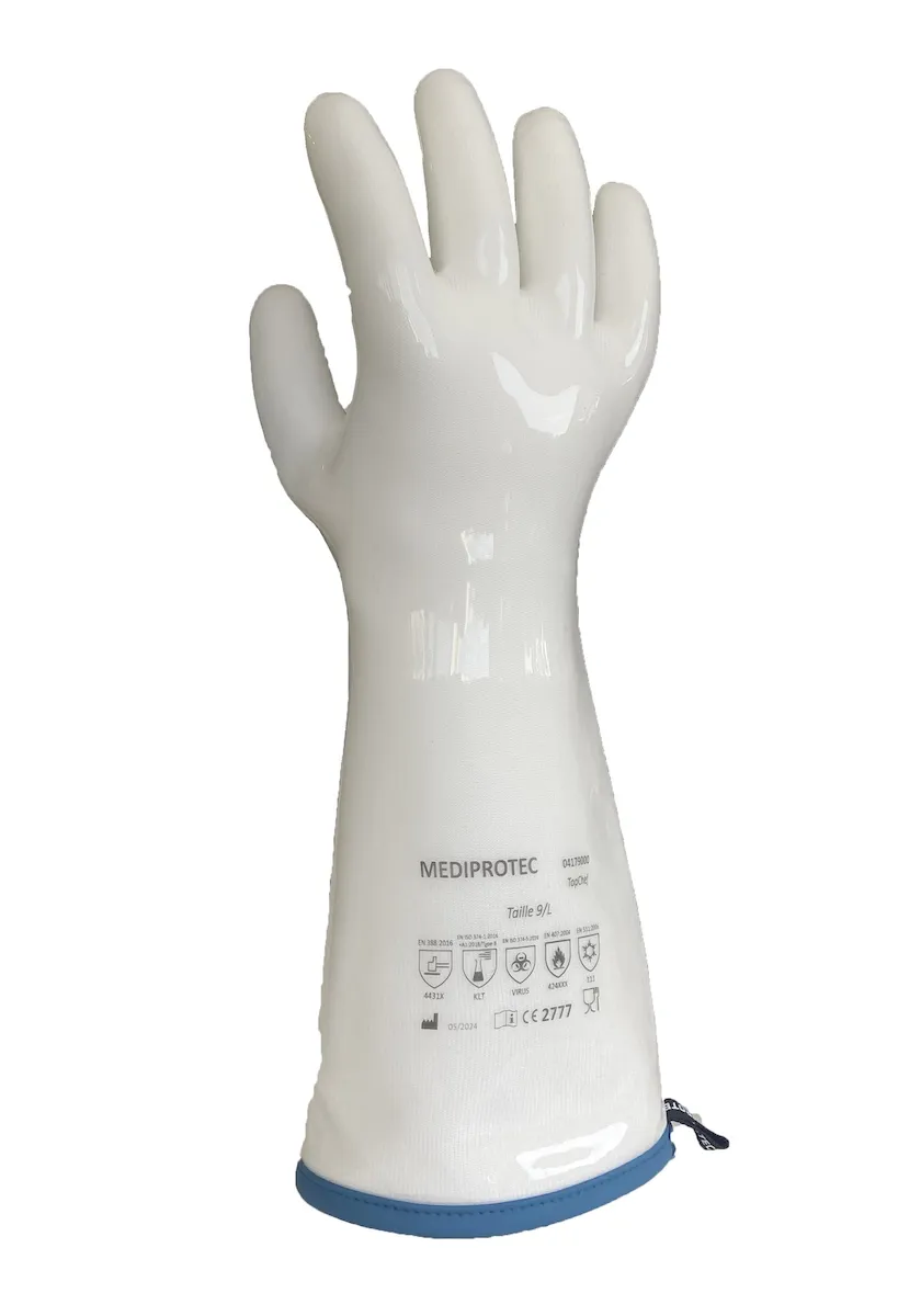 GANT TOPCHEF MANCHETTES LONGUES 38 CM - TAILLE 9 - LA PAIRE