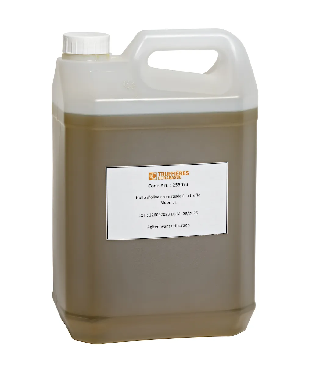 HUILE D OLIVE SAVEUR TRUFFE AROME TRUFFE NOIRE OU BLANCHE BIDON 5L