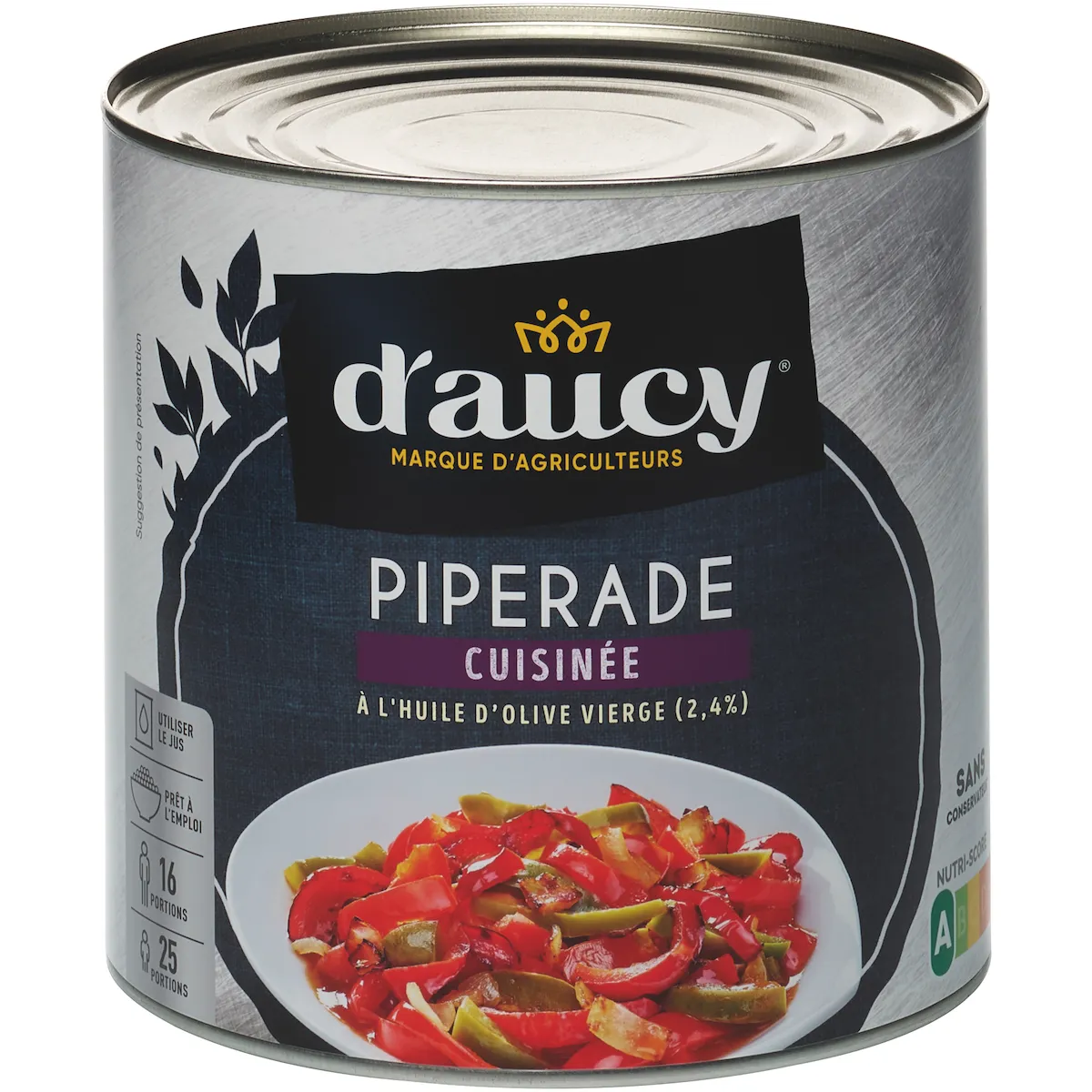 PIPERADE CUISINEE A L'HUILE D'OLIVE VIERGE - BTE 3/1