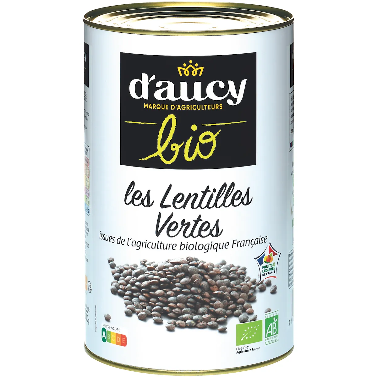 LENTILLES VERTES BIO AU NATUREL - BTE 5/1