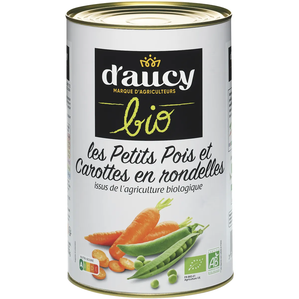 PETITS POIS ET JEUNES CAROTTES BIO -  BTE 5/1