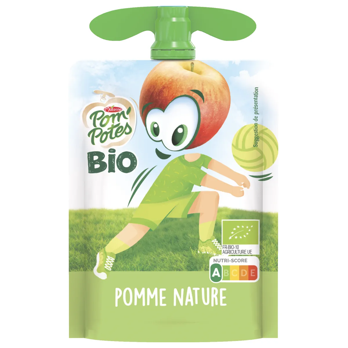POM'POTES POMME NATURE BIO SSA GOURDE 90G COLIS DE 48 PIECES