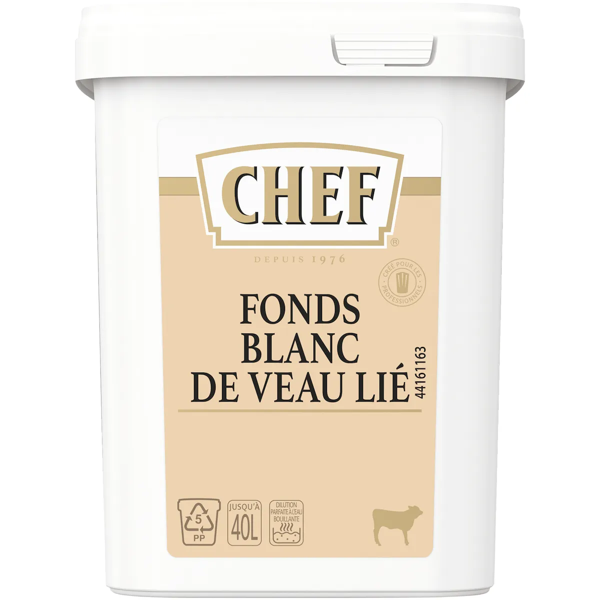 FONDS BLANC DE VEAU LIE - BOITE 800G POUR 20L A 40L