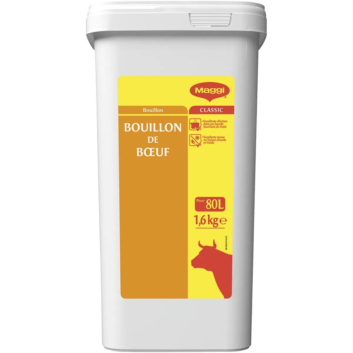 BOUILLON DE BOEUF - BOITE DE 1,6KG POUR 80L