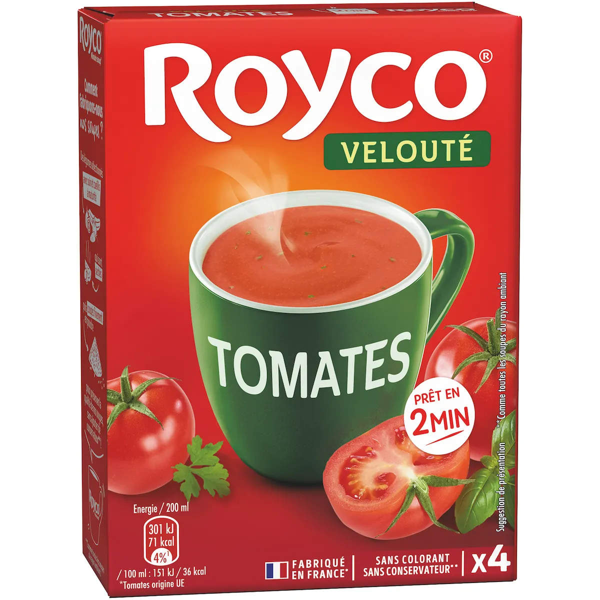 VELOUTE TOMATES A LA PROVENCALE - BTE 4 SACHETS