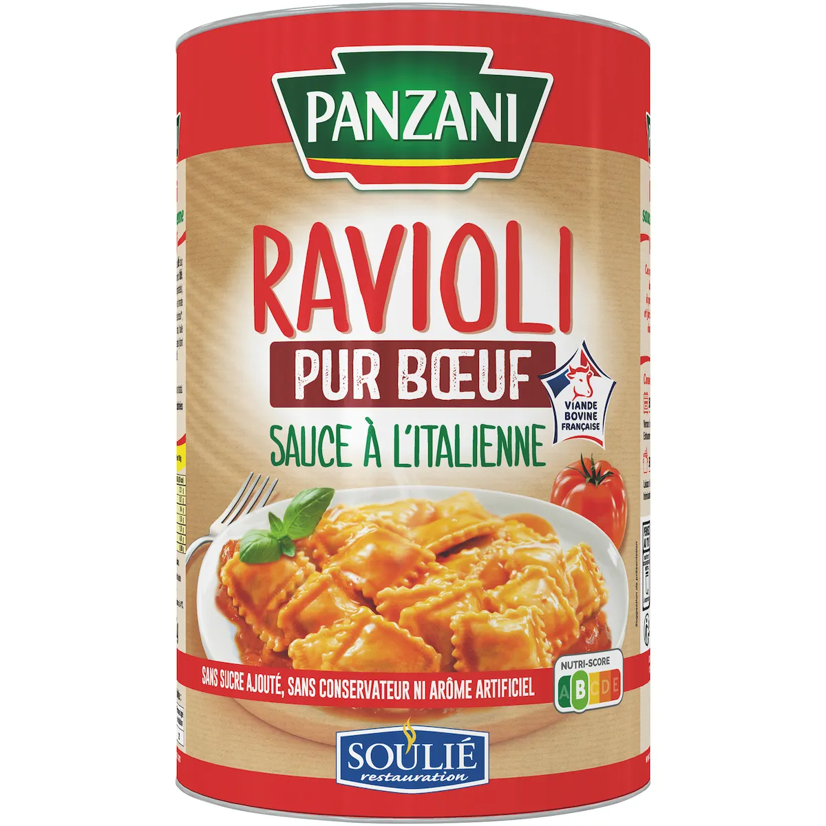 RAVIOLI PUR BOEUF SAUCE ITALIENNE  5/1 VBF