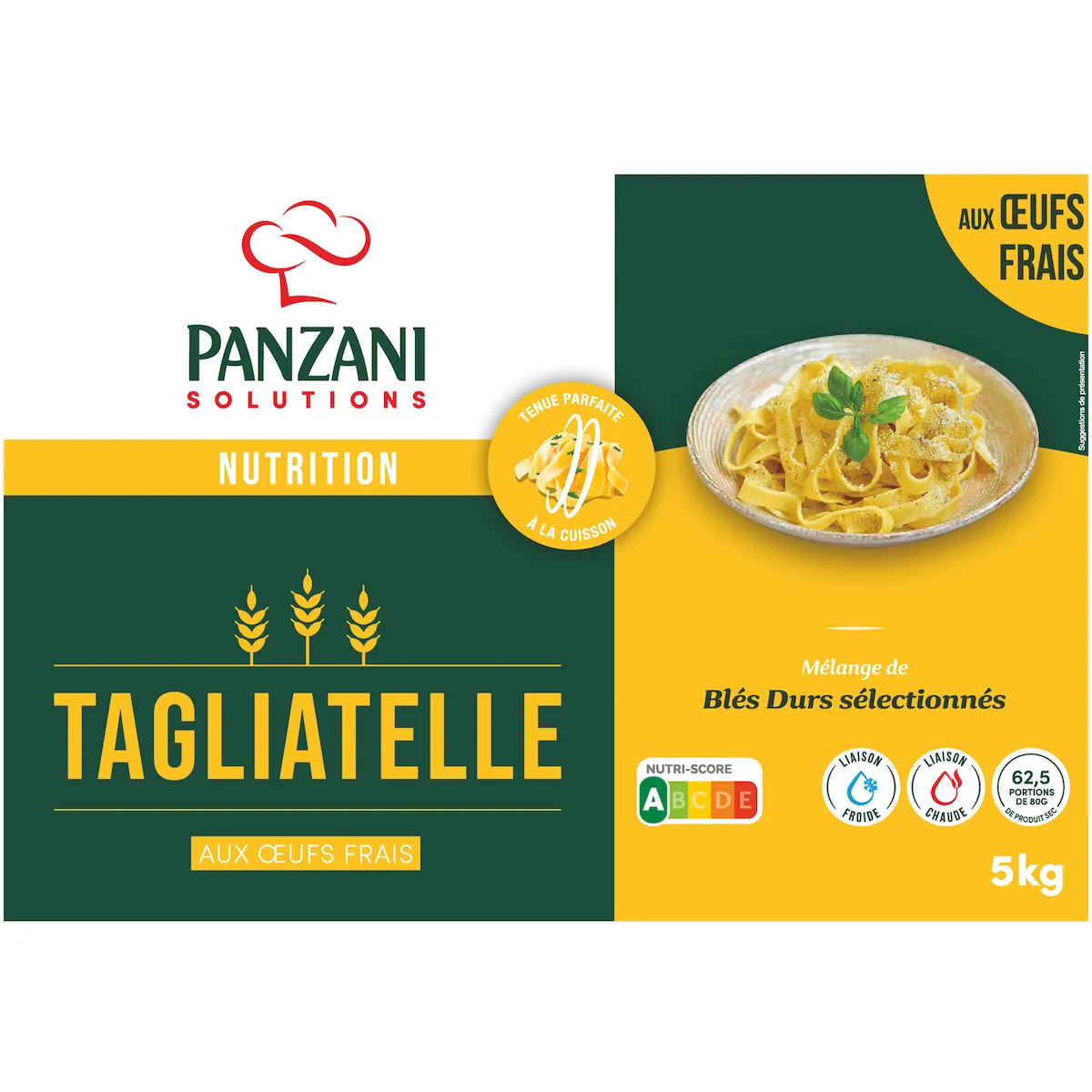 TAGLIATELLE VRAC AUX OEUFS CARTON 5 KG
