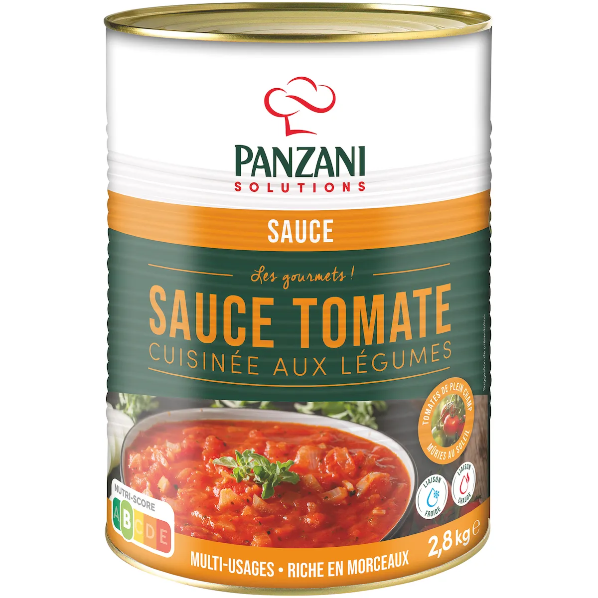 SAUCE TOMATE CUISINEE AUX LEGUMES BOITE 3/1