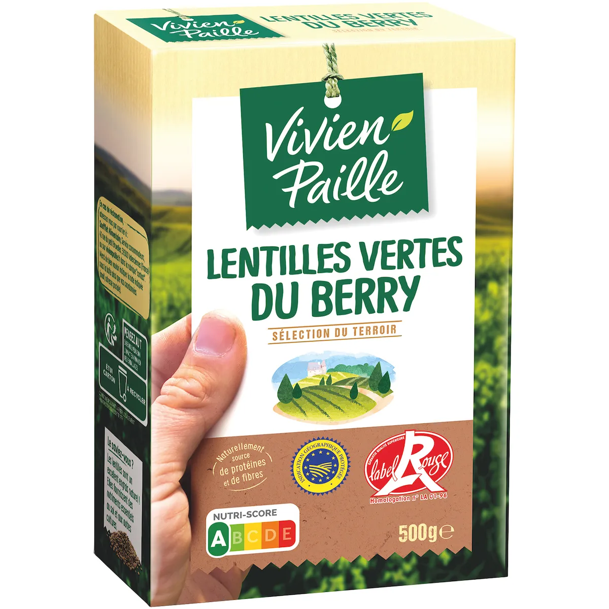 LENTILLES VERTES DU BERRY ETUI CARTON 500GR