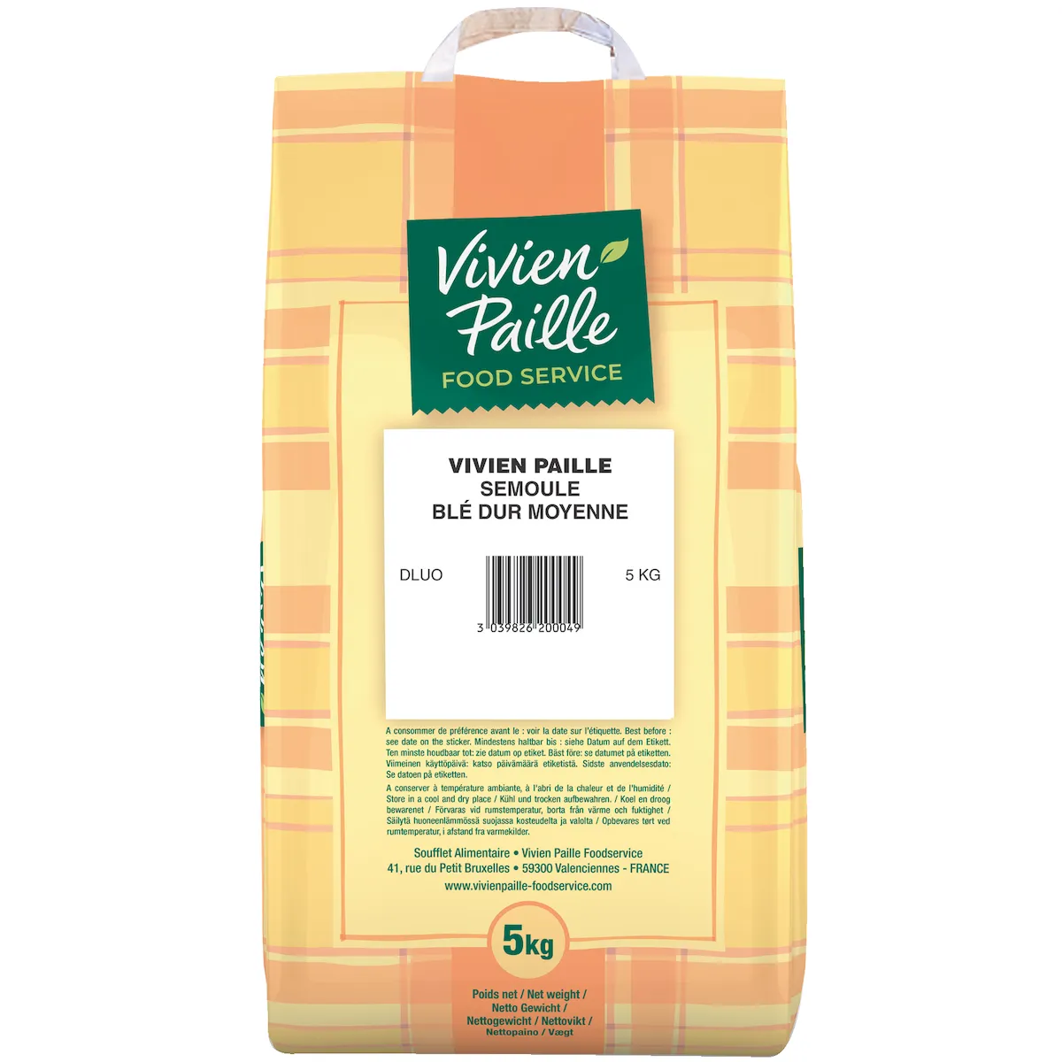 SEMOULE DE BLE DUR MOYENNE SP 5KG