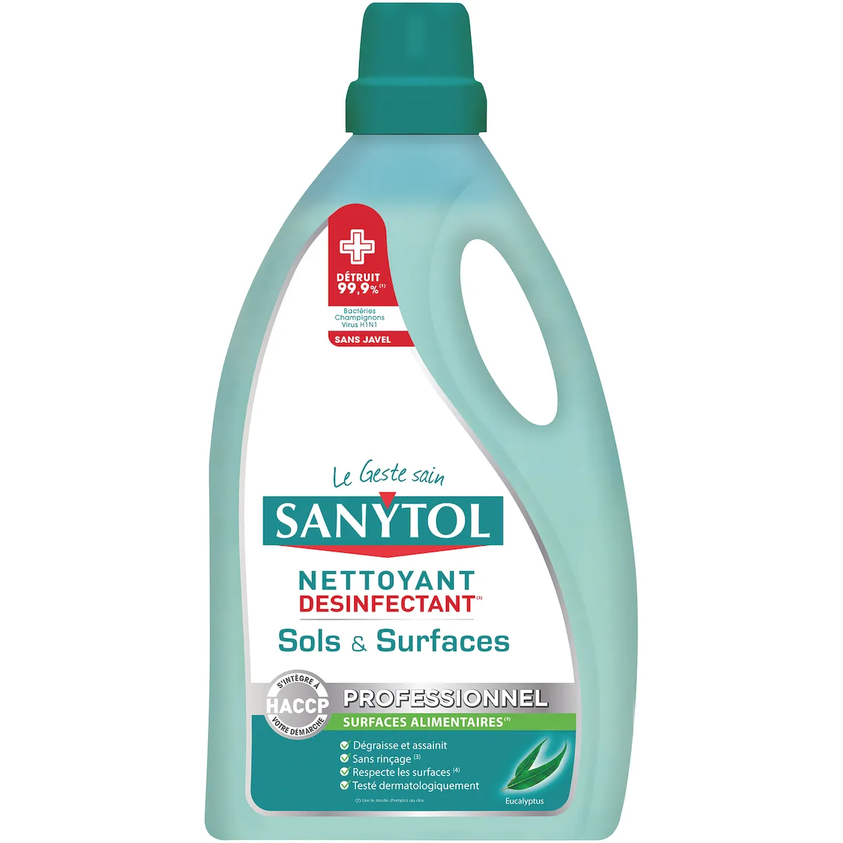NETTOYANT DESINFECTANT SOL EUCALYPTUS SANYTOL B5L
