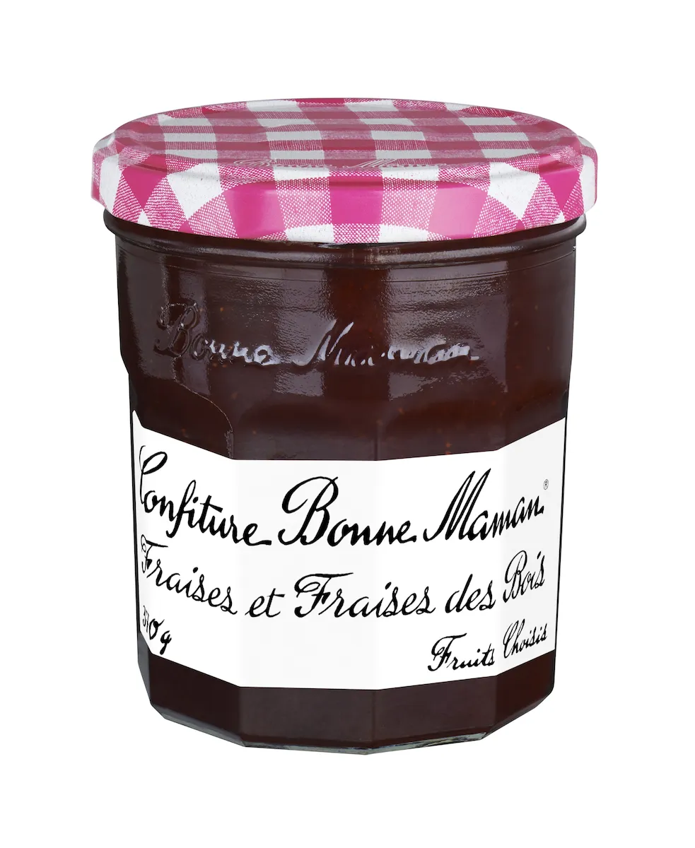 CONFITURE DE FRAISES & FRAISES DES BOIS POT 370G