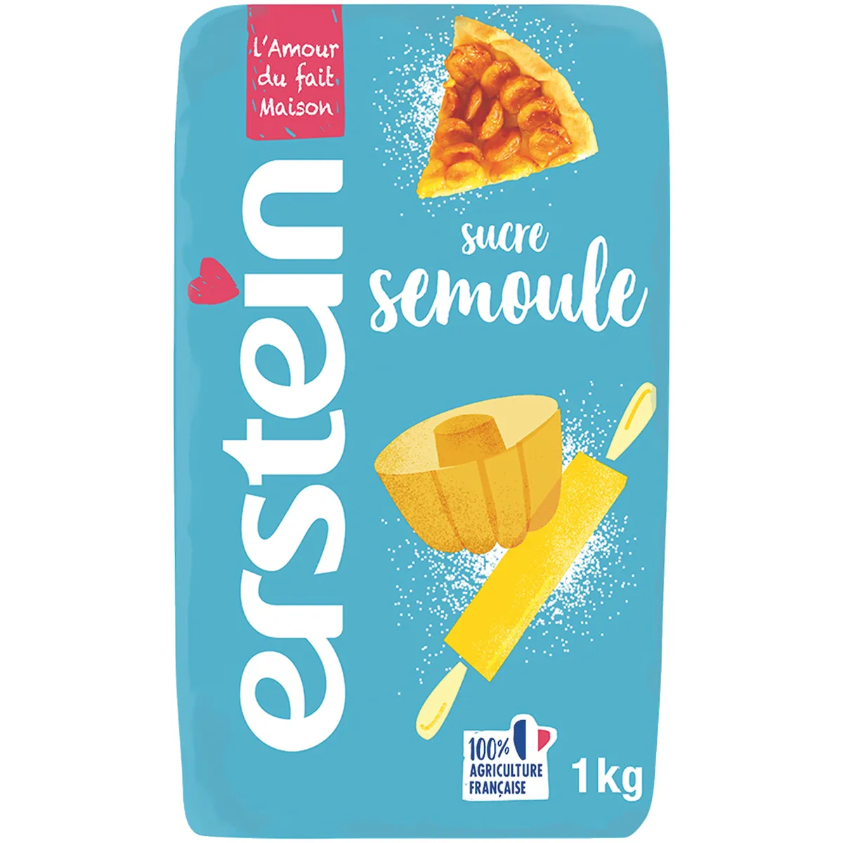 SUCRE SEMOULE FINE  SACHET ERSTEIN 1KG