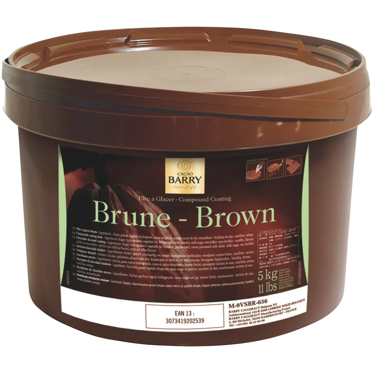PATE A GLACER BRUNE SEAU 5KG