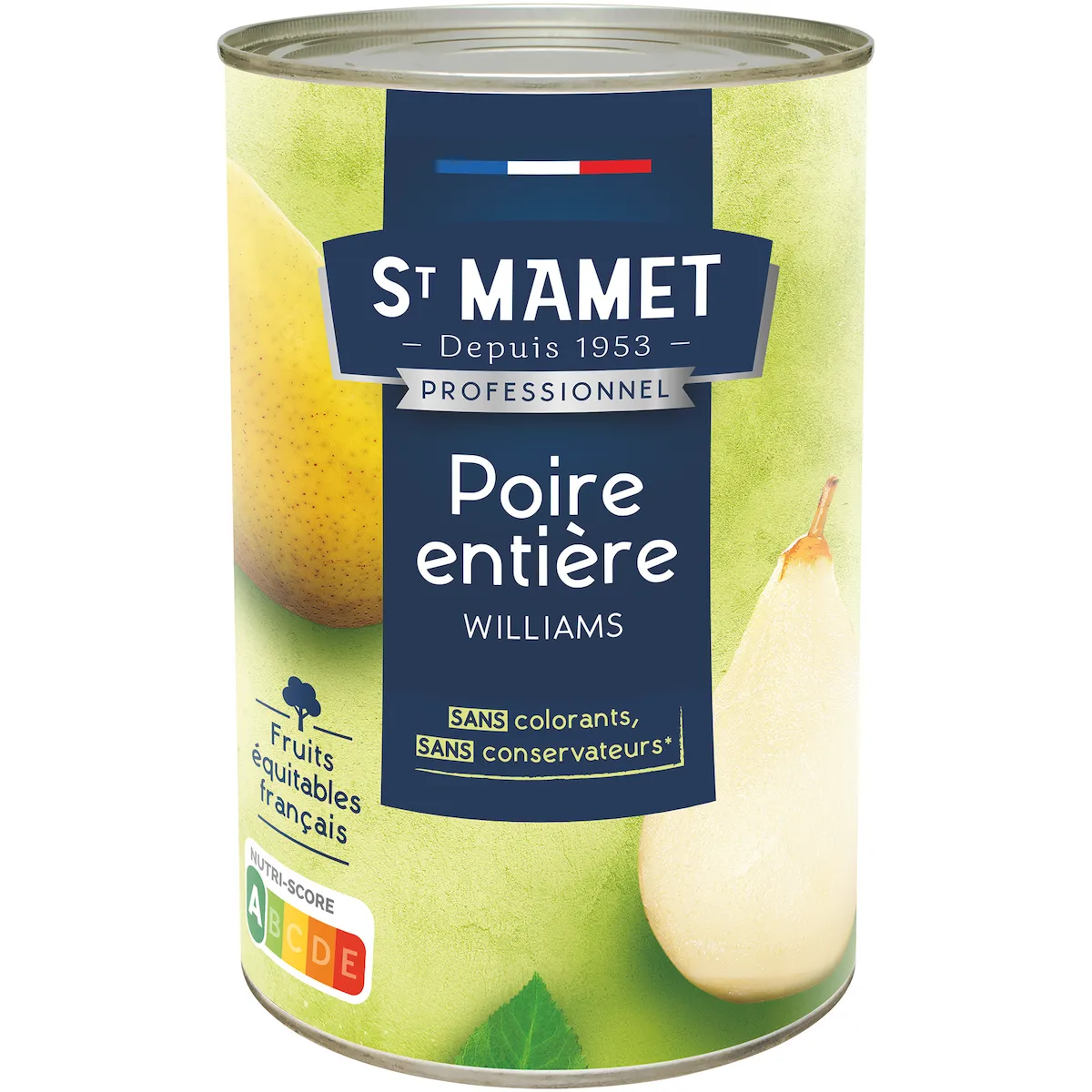 POIRES WILLIAMS ENTIERES PELEES AU SIROP BTE 5/1