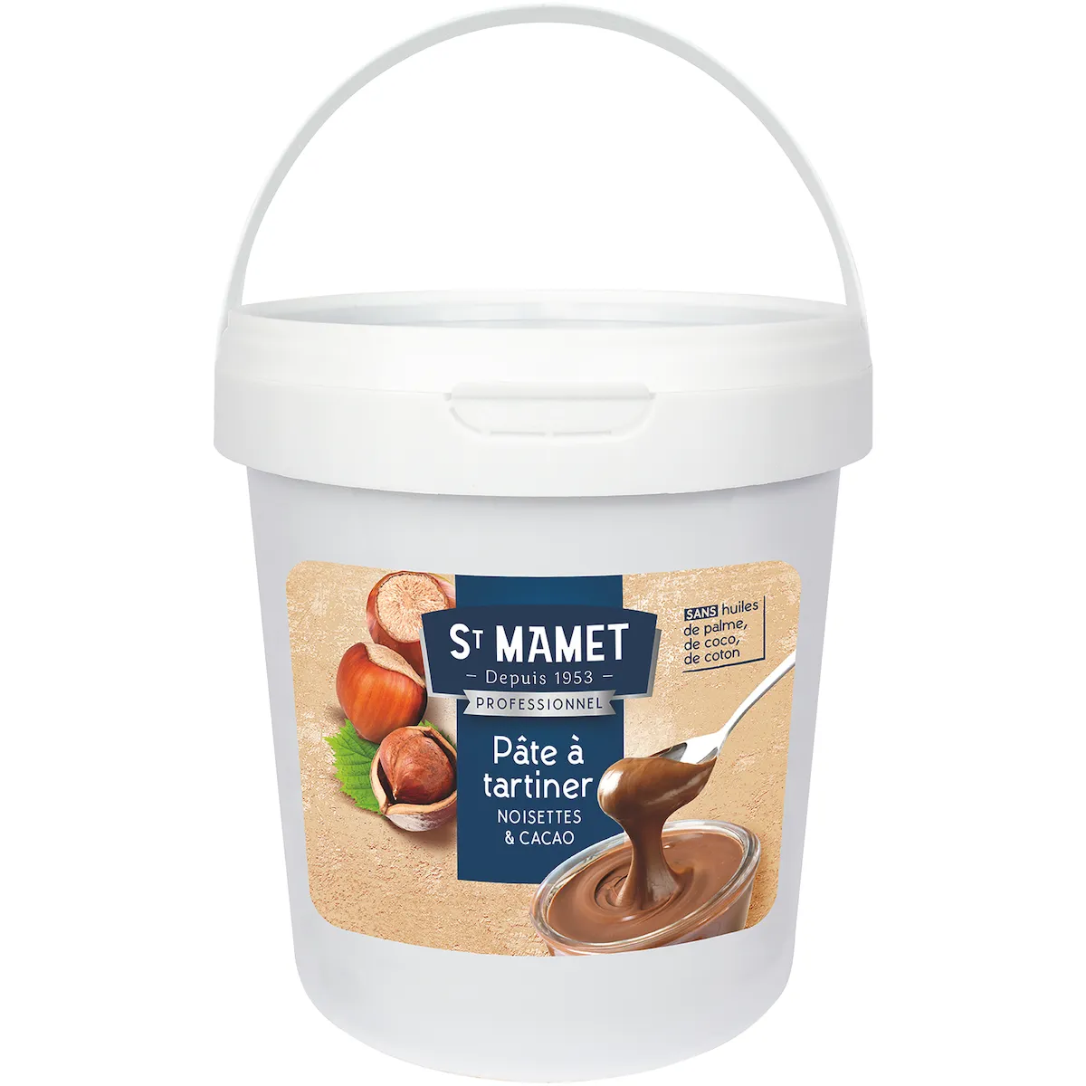 PATE A TARTINER AUX NOISETTES SS HUILE DE PALME POT 1KG