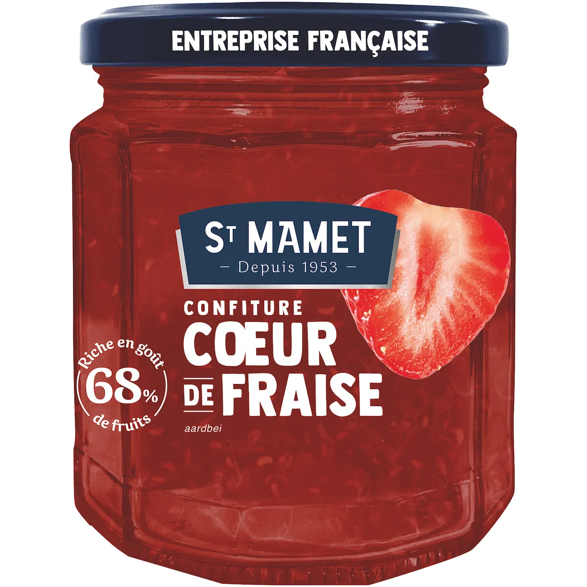 COEUR DE FRUIT FRAISE 68% - BOCAL VERRE 310G