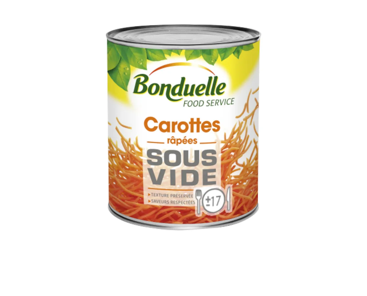CAROTTES RAPEES SOUS VIDE BTE 4/1