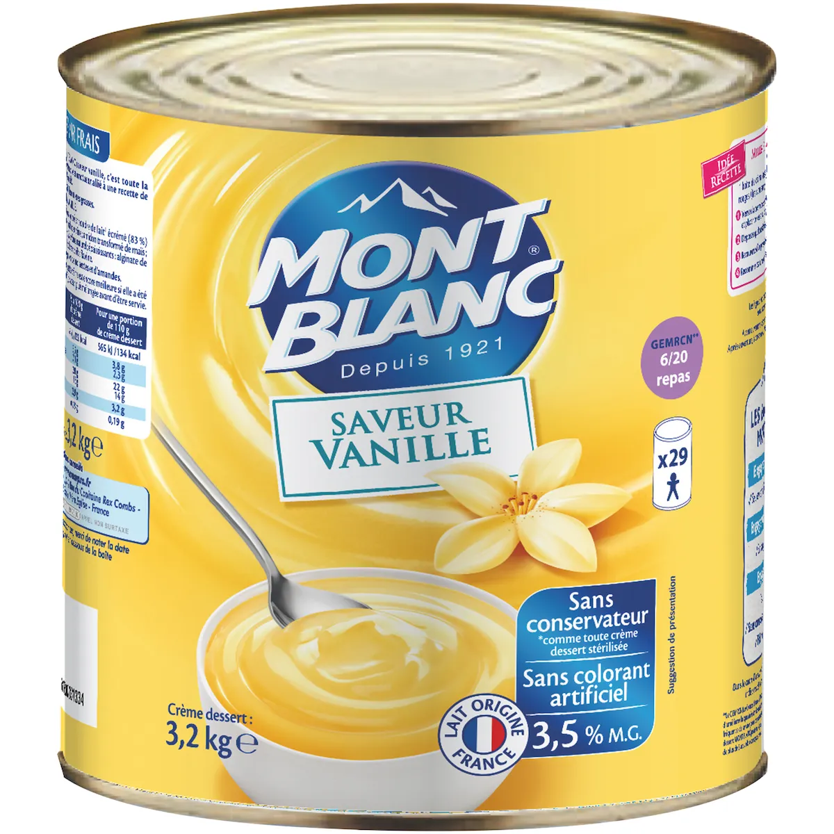 CREME DESSERT VANILLE - BTE 3/1
