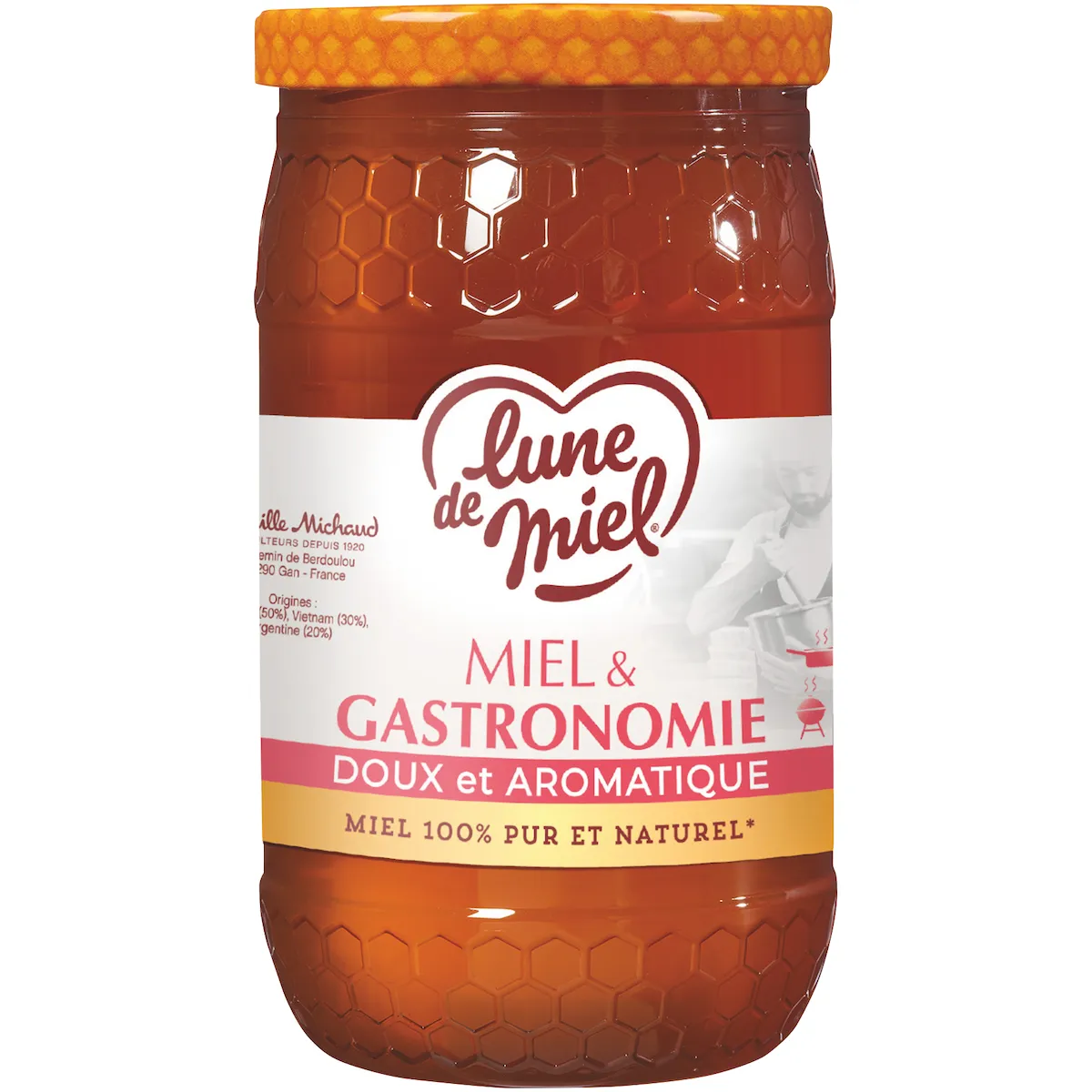 MIEL DE FLEURS GASTRONOMIE - POT PLASTIQUE 1KG