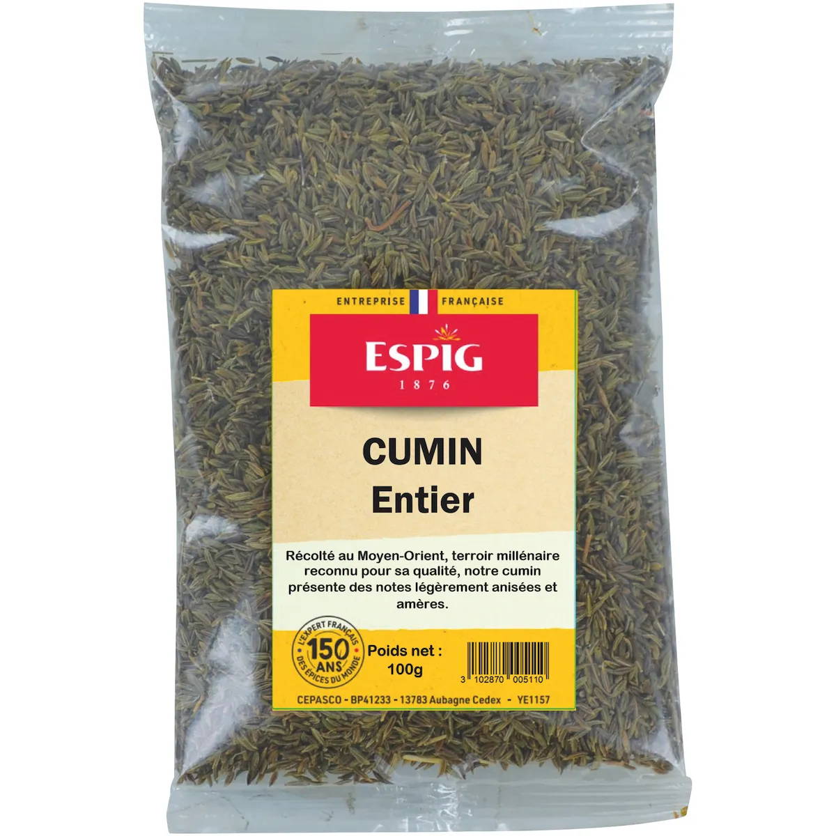 CUMIN ENTIER - 100G