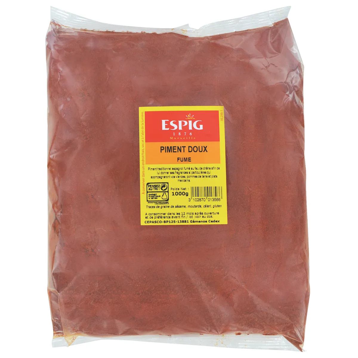 PIMENT DOUX FUME 1KG