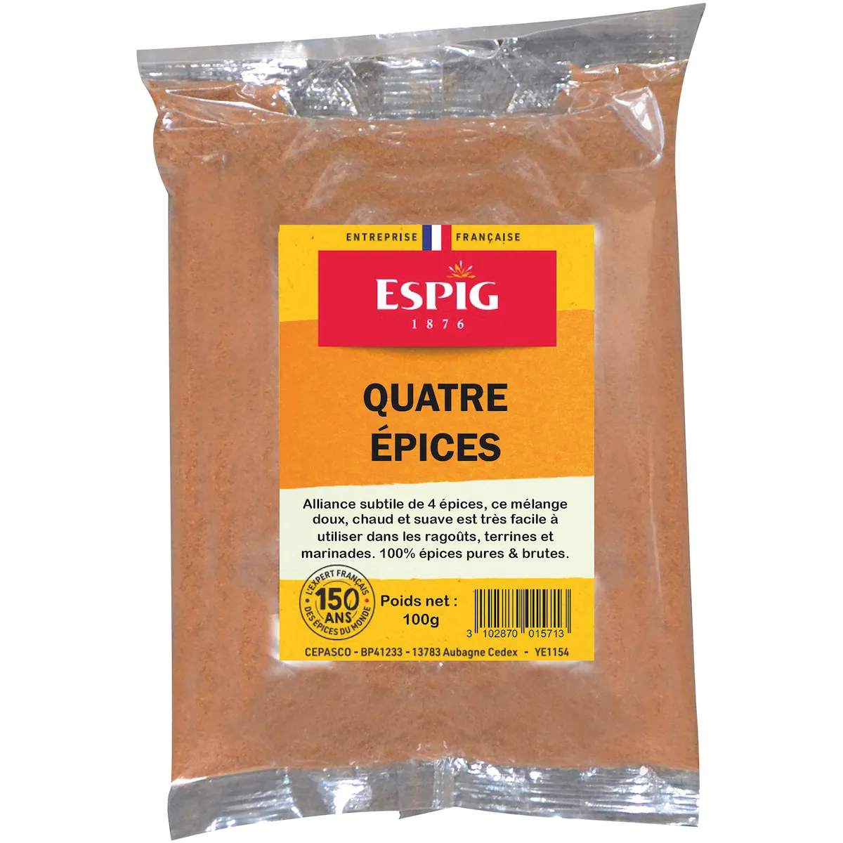 QUATRE EPICES - 100G