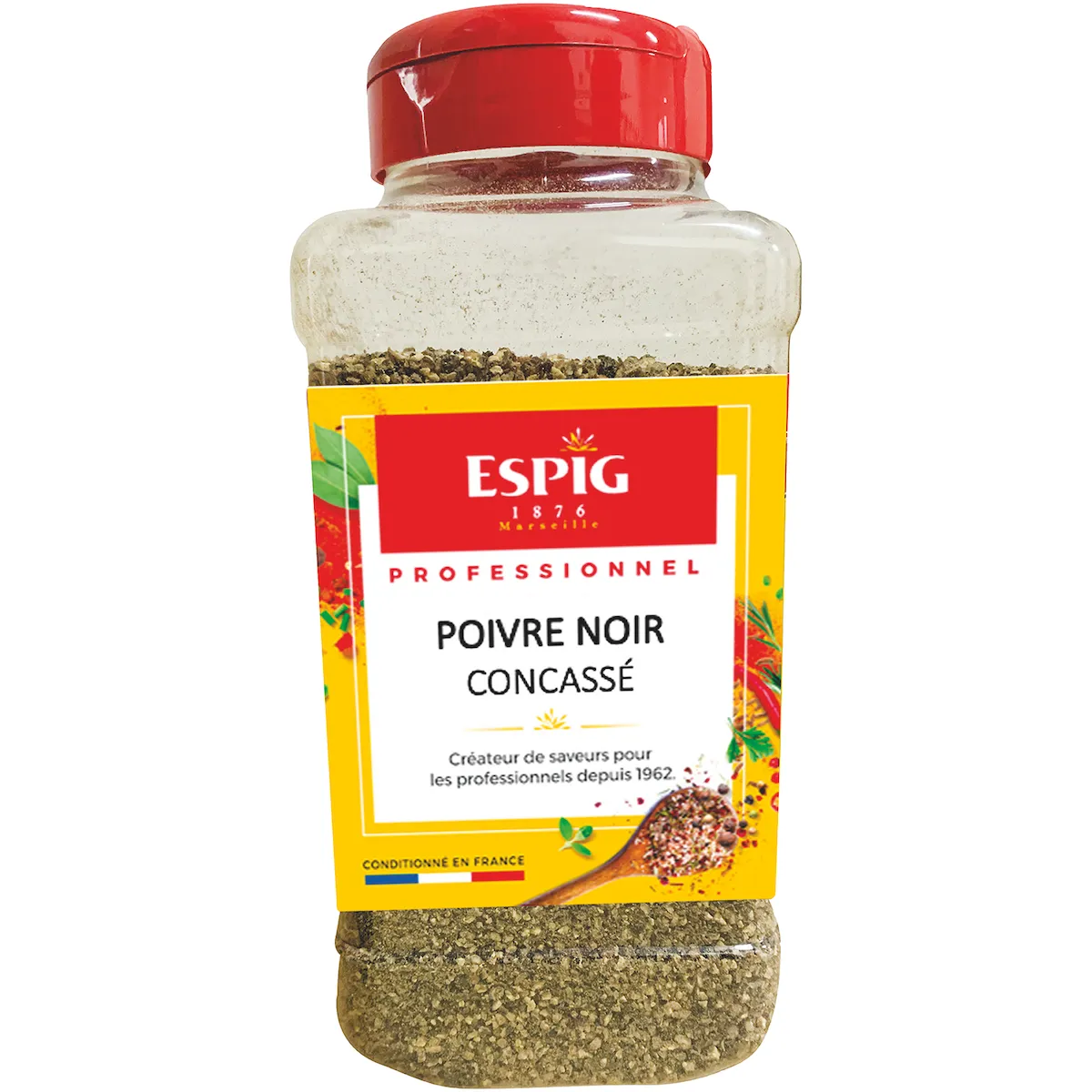 POIVRE NOIR CONCASSE - 460G