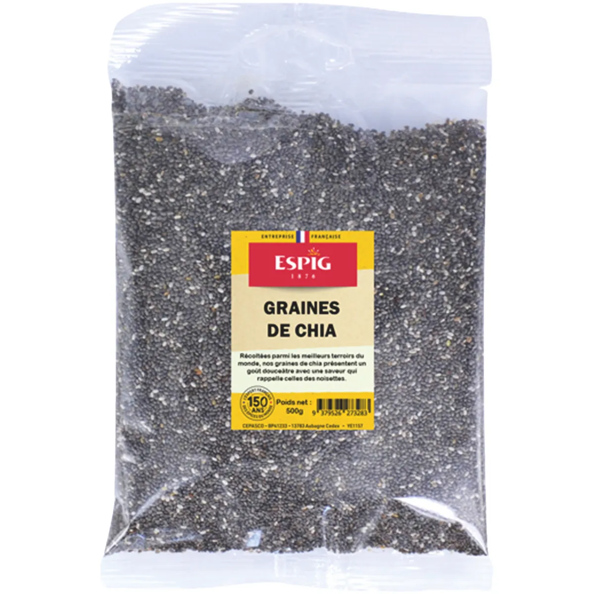 GRAINES DE CHIA - SACHET 500G