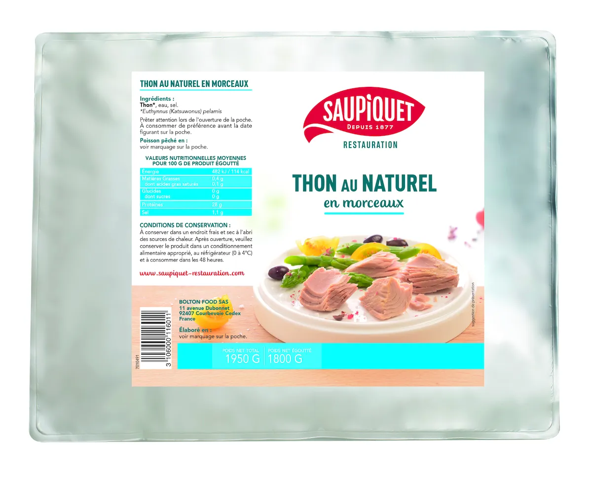 THON NATUREL EN MORCEAU POCHE 3/1