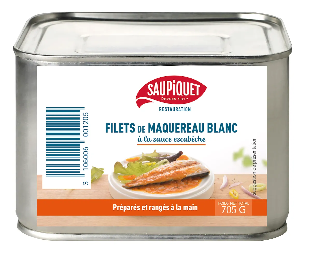 FILETS DE MAQUEREAUX BLANC A L'ESCABECHE BOITE 4/4