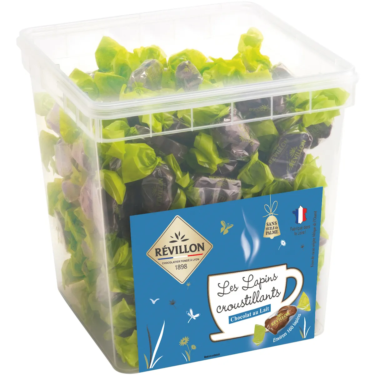 LAPINS CROUSTILLANTS LAIT EMBALLES INDIVIDUELLEMENT ENV 165 PIECES