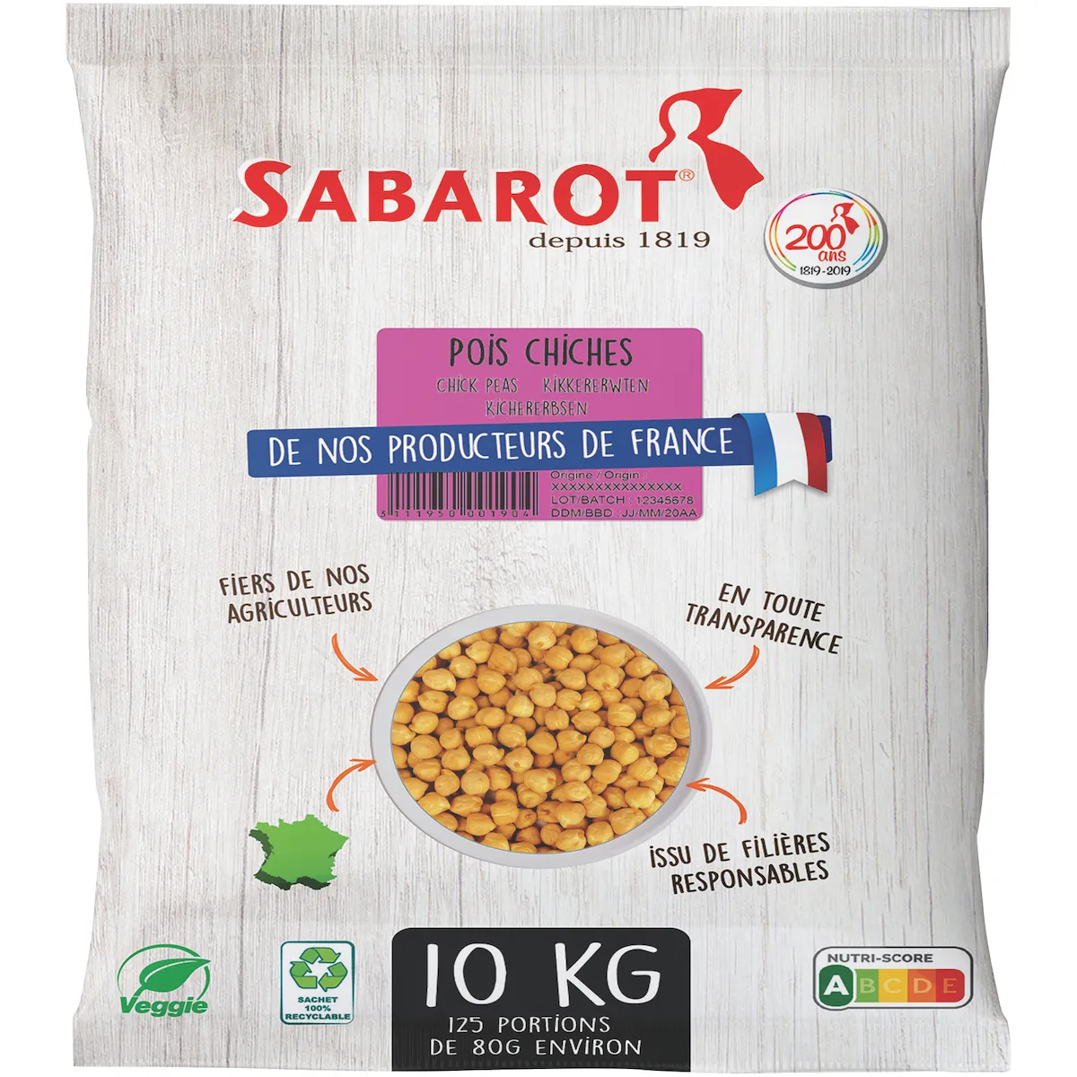 POIS CHICHES 29/30 - SAC 10KG