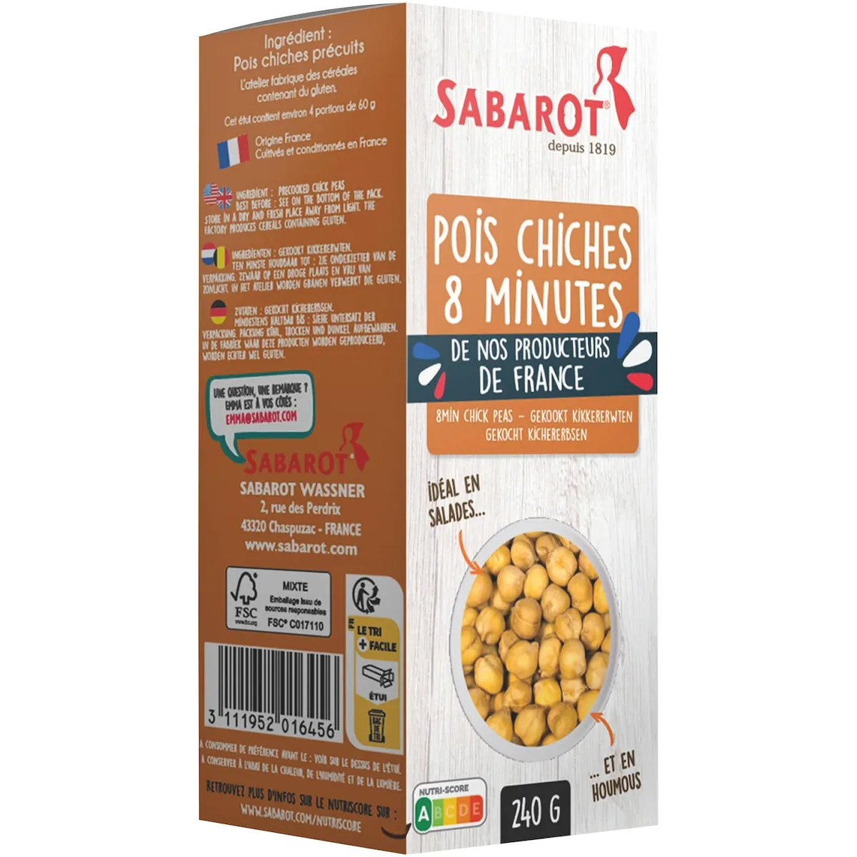 POIS CHICHES PRECUIT - 300G