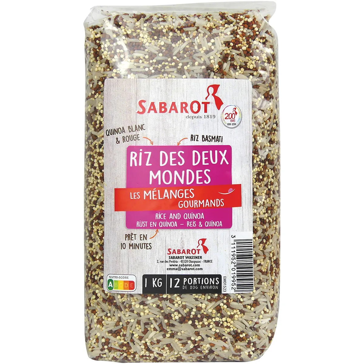 RIZ DES 2 MONDES - SAC 1KG