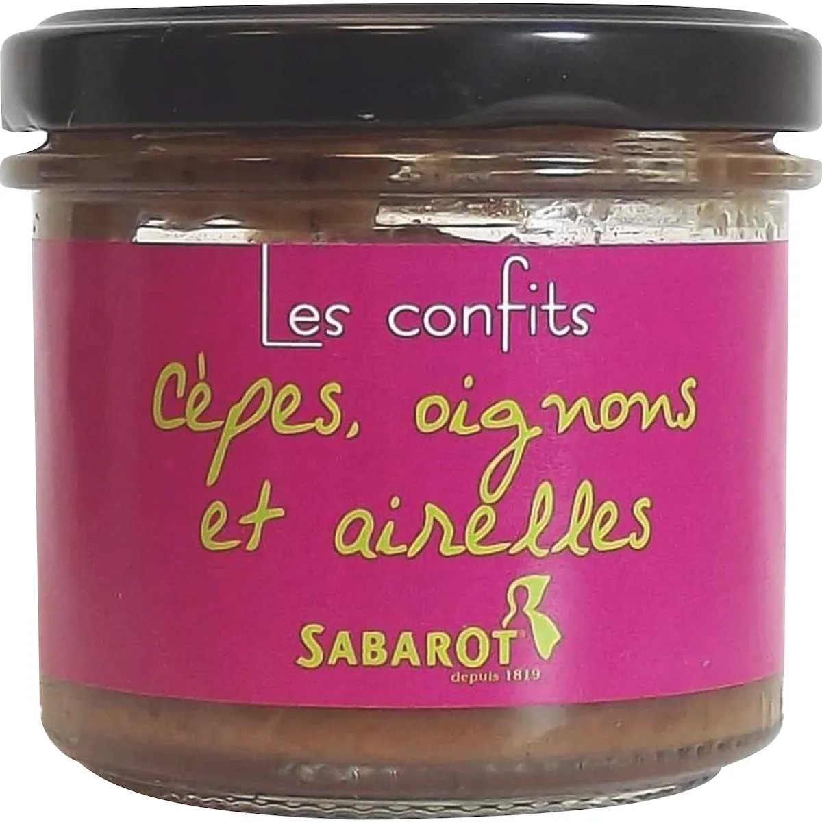 CONFIT CEPES OIGNONS AIRELLES  - BOITE 90G