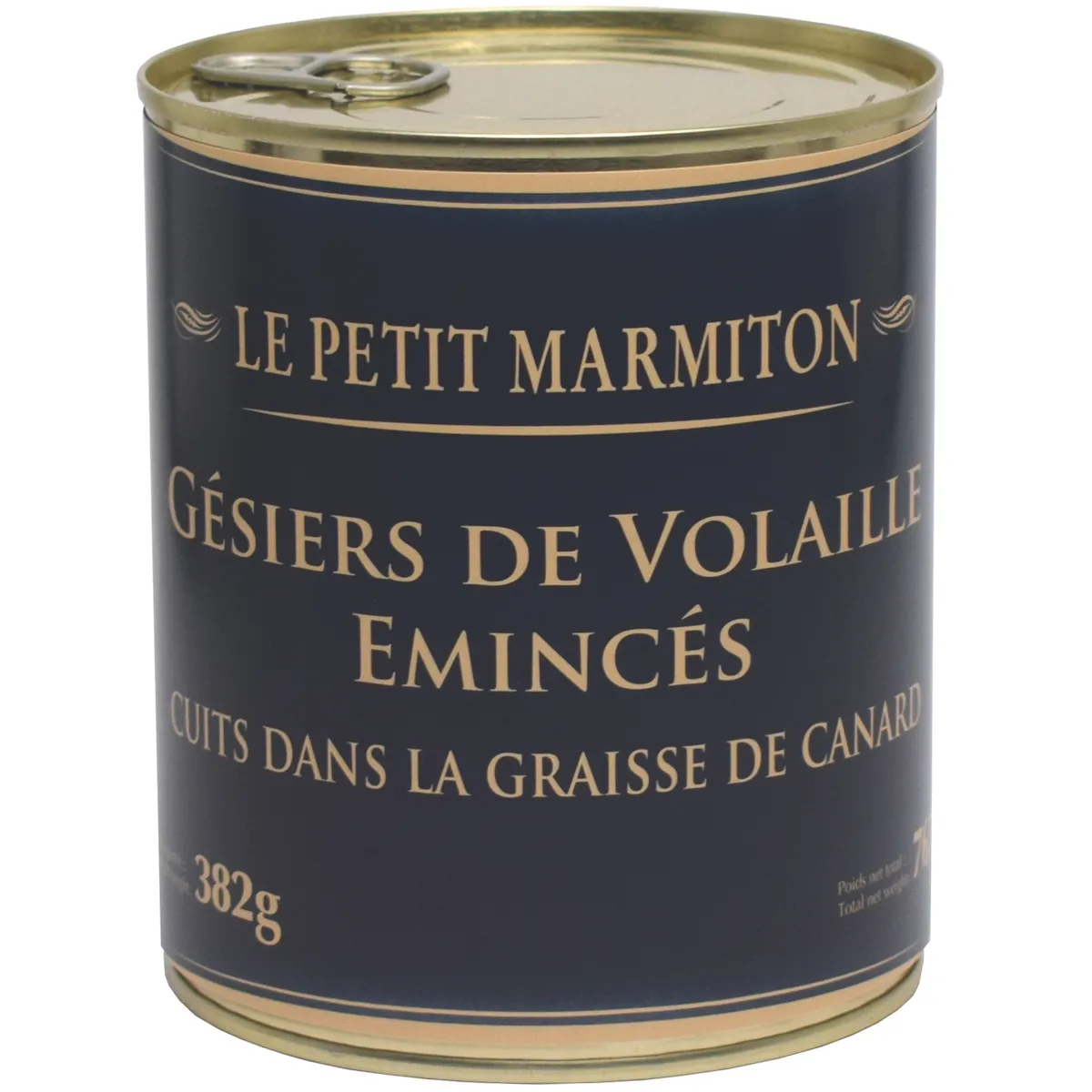 GESIERS DE VOLAILLE EMINCES CUITS A LA GRAISSE CANARD  4/4