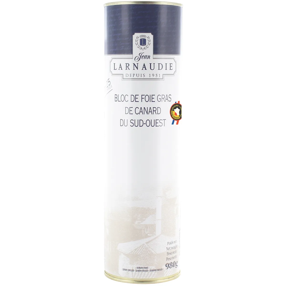 BLOC DE FOIE GRAS DE CANARD 980G
