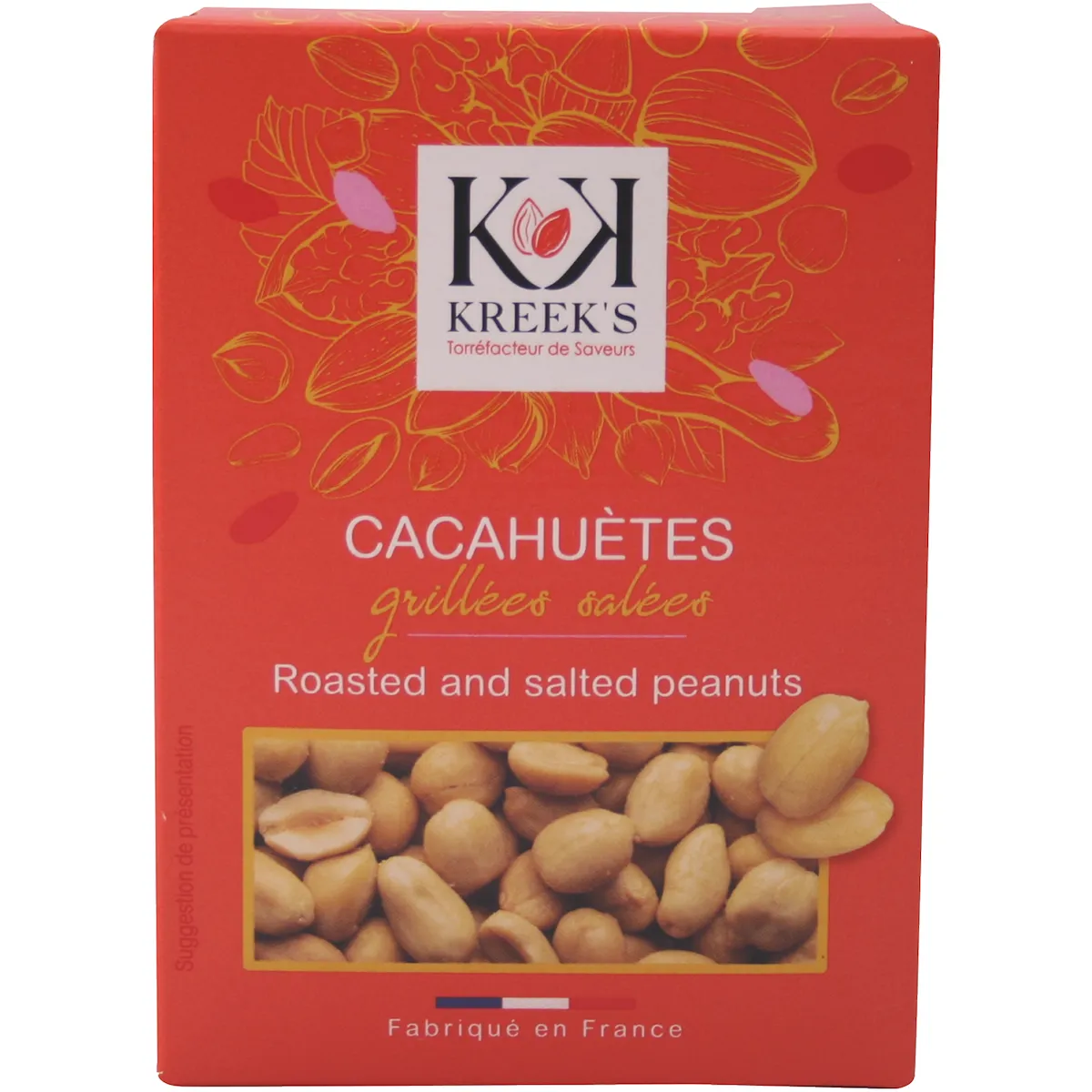 CACAHUETES BLANCHES GRILLEES,SALEES - ETUI 50G S/V