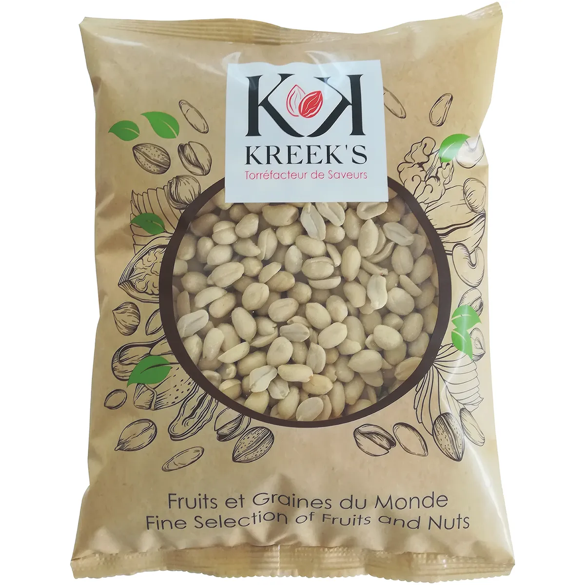CACAHUETES BLANCHES CRUES - 1KG