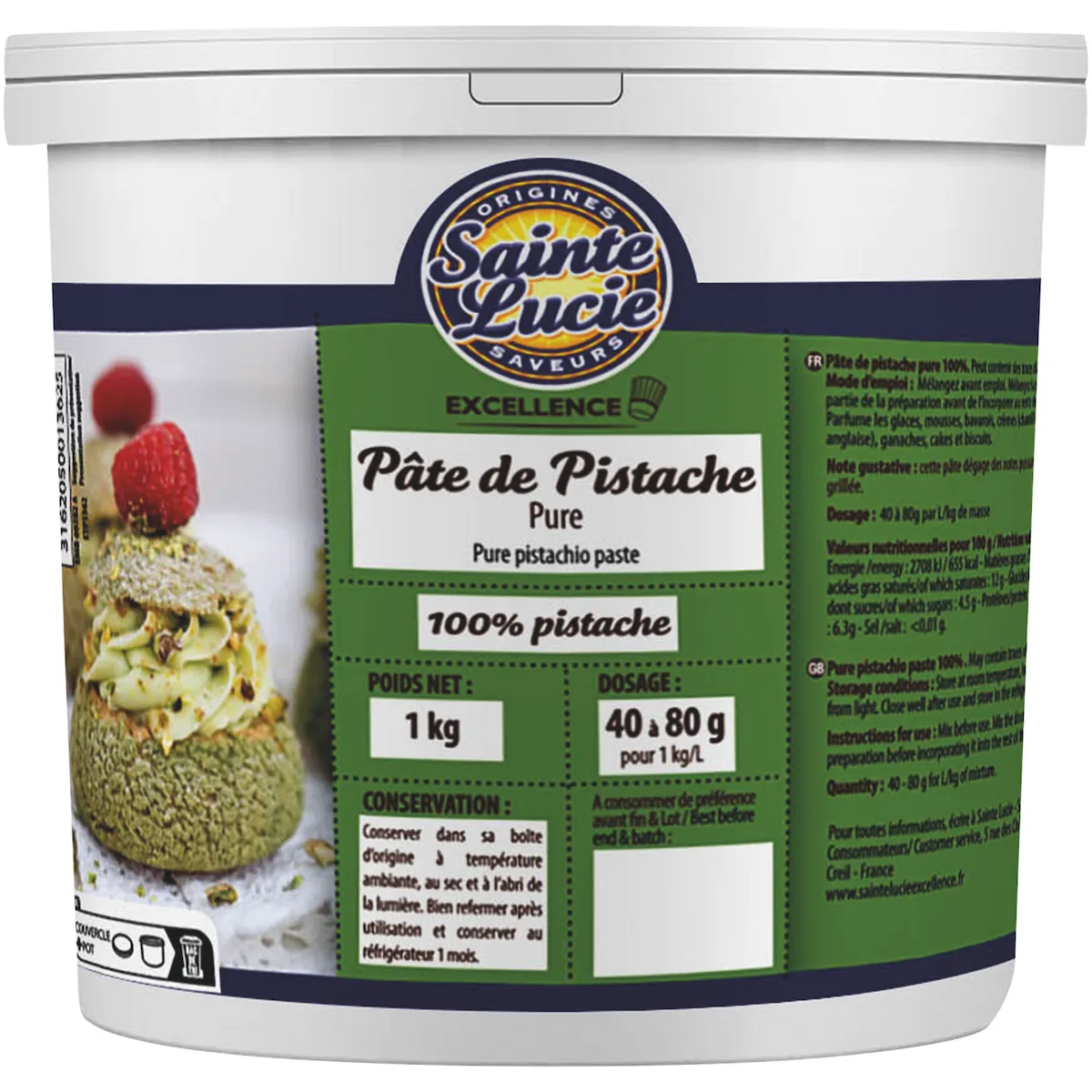 AROME PISTACHE EN PATE 100% 1KG