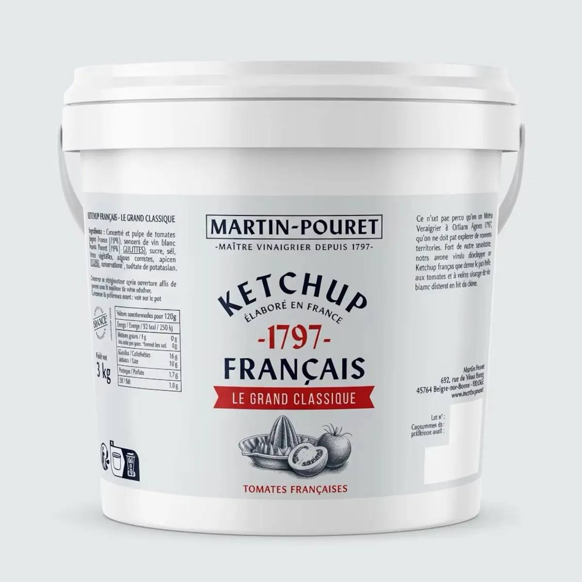 SEAU DE KETCHUP 3KG