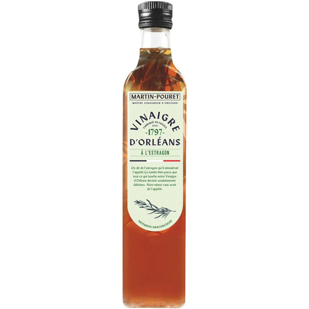 VINAIGRE D ORLEANS DE VIN ROUGE A L ESTRAGON DU VAL DE LOIRE - 50CL
